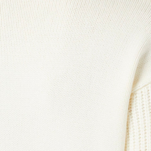 Emme Marella Maglia Maglia Donna con lavorazione a treccia Panna - Francavilla Moda